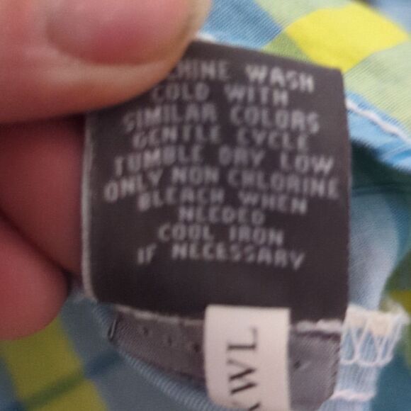 BKE Buckle Men's Athletic Fix Size m Western Plaid Pearl Snap Long - Picture 8 of 9